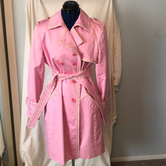 Coach Jackets & Blazers - Coach pink trench coat size 14; pink